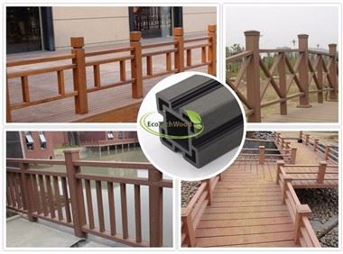 Balustradă exterioară din compozit WPC